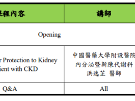 線上醫藥新知:Bring Superior Protection to Kidney for Patient with CKD( 113 年 9 月 11 日(星期三),12:30 ~ 13:15)